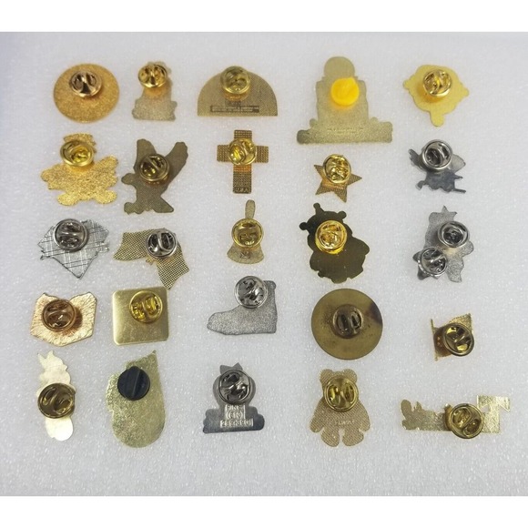 Mix Lot 25 Vintage Current Lapel Pins Assorted Themes Various Pinbacks - Picture 6 of 6